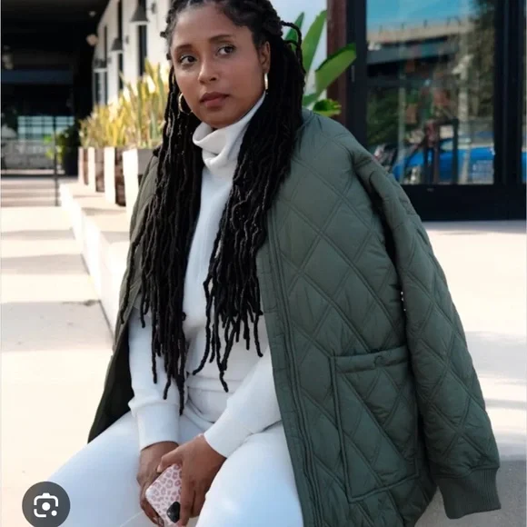 Calia Long Quilted Bomber - Picture 6 of 10